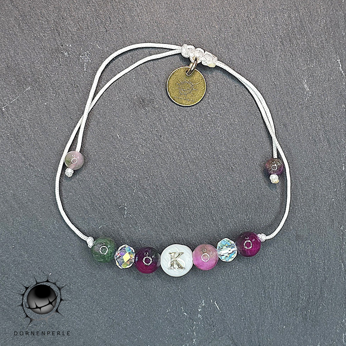 Muschel-Buchstaben Armband Personalisierbar