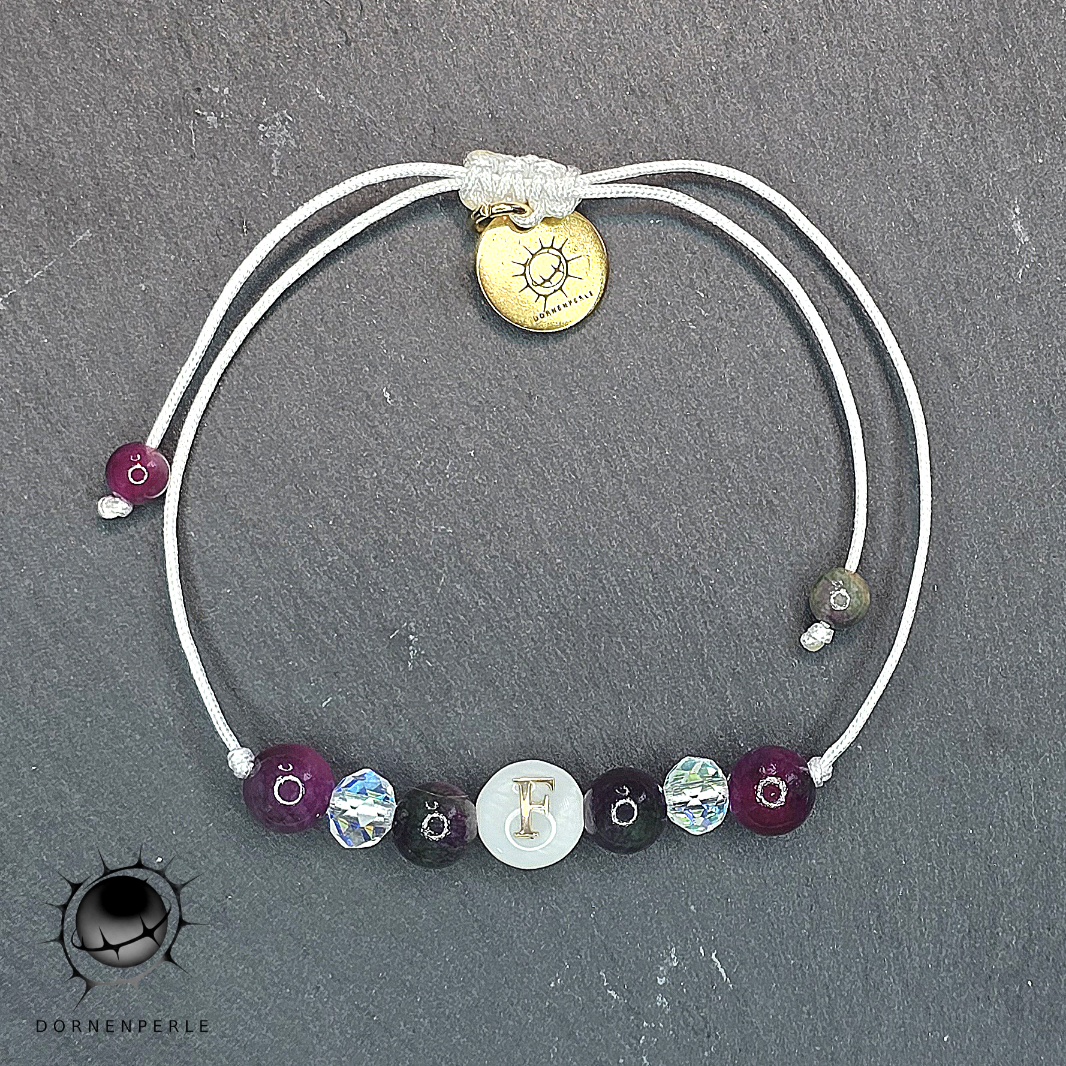 Muschel-Buchstaben Armband Personalisierbar – Bild 2